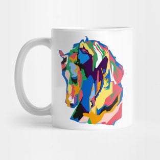 Abstract horse in WPAP Mug